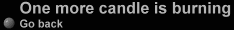 back to the candles